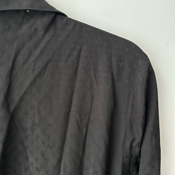 Saltwater luxe black stars robe waisted kimono style black - Picture 13 of 14